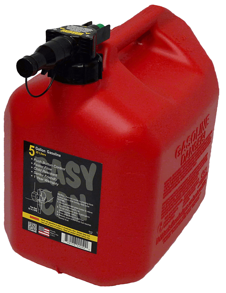 No-Spill 5 Gallon Gas Can with Easy Pour Spout