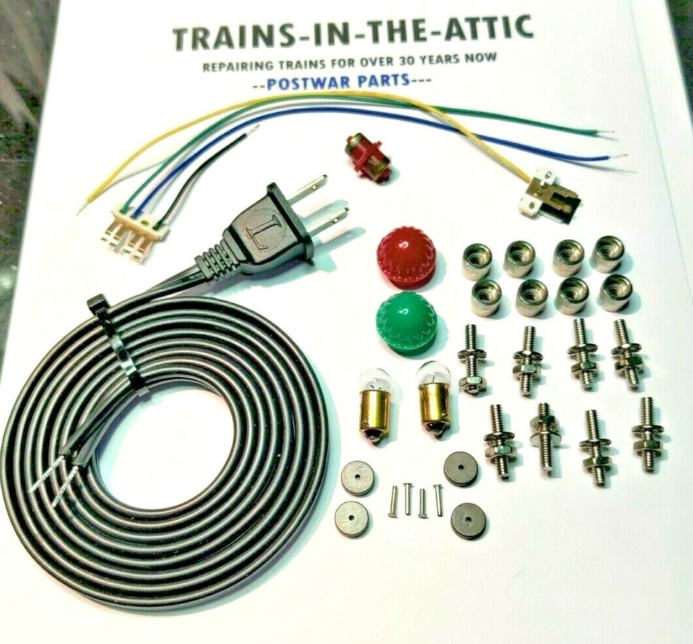 LIONEL ZW TRANSFORMER CORD REBUILD KIT & LIONEL E UNIT REPAIR KIT