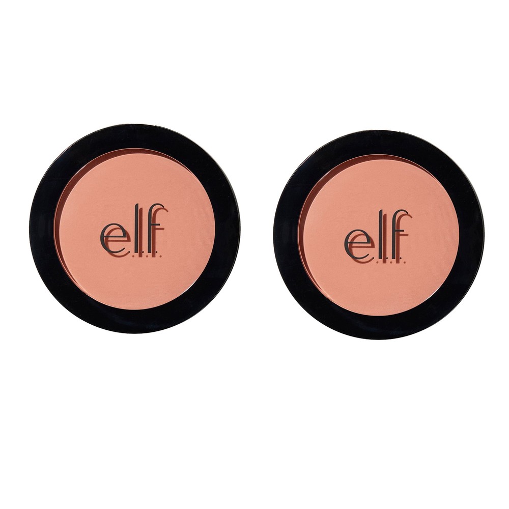 e.l.f. Primer-Infused Blush Duo, Longwear Cheek Color, Always Cheeky, 0.35 Oz Each-image