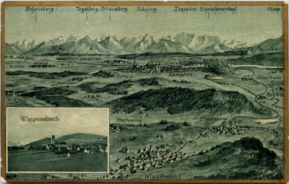 Wiggensbach - artist postcard Eugen Felle -607264