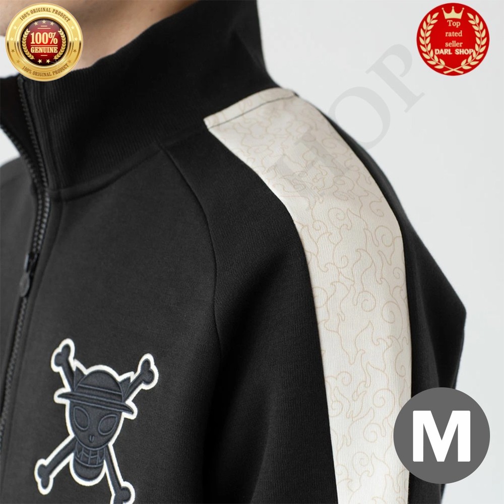 PUMA x ONE PIECE Men T7 Track Jacket Size M Black Full Zip Top JAPAN NEW