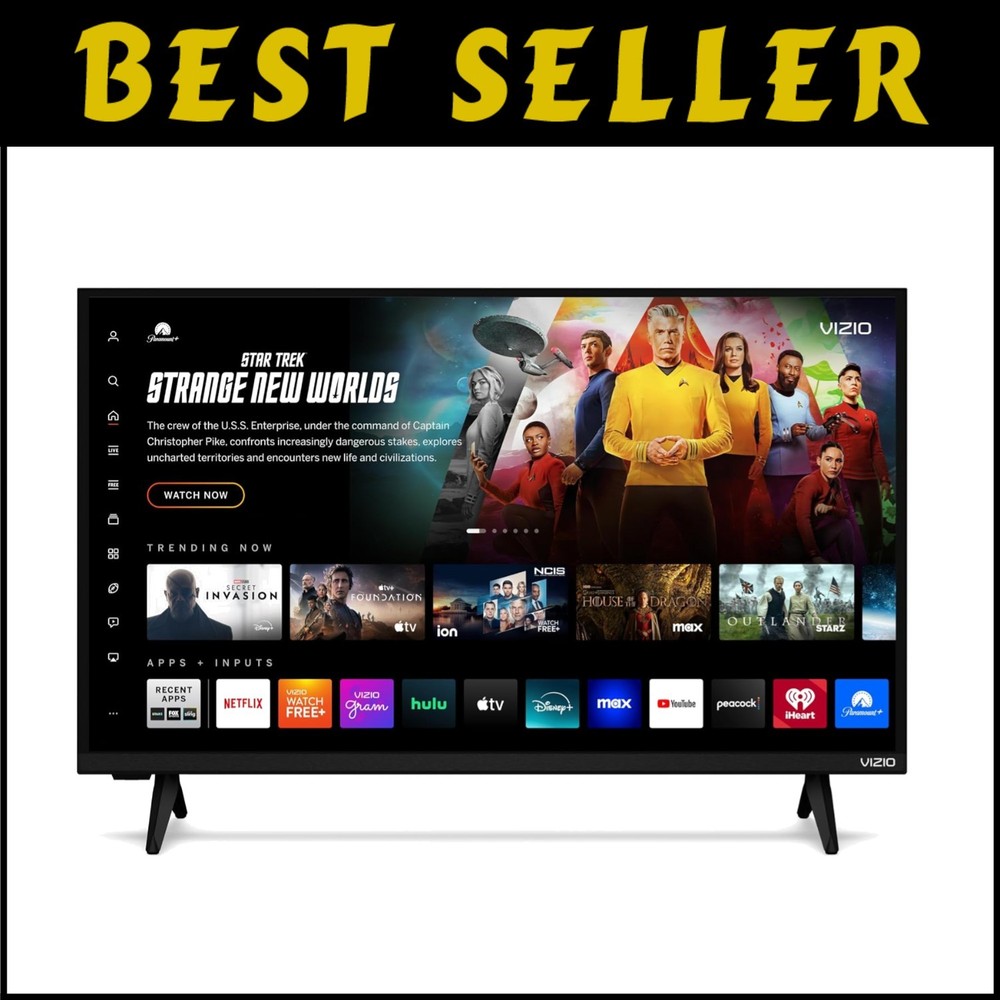 40-Inch Smart TV with Bluetooth Built-in Apps for Streaming