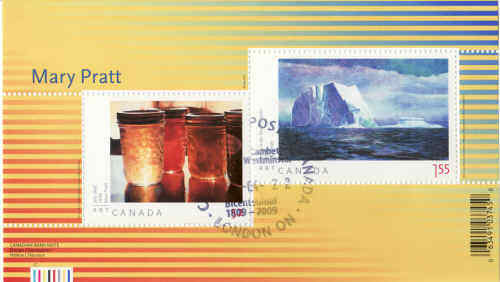 Канада 2007 Мэри Пратт сувенирный лист, #2212 б/у