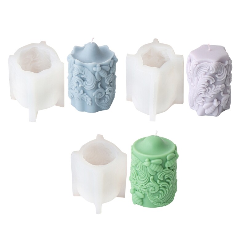 Handmade Round Silicone Molds for Taper Candle Holders and Decorations