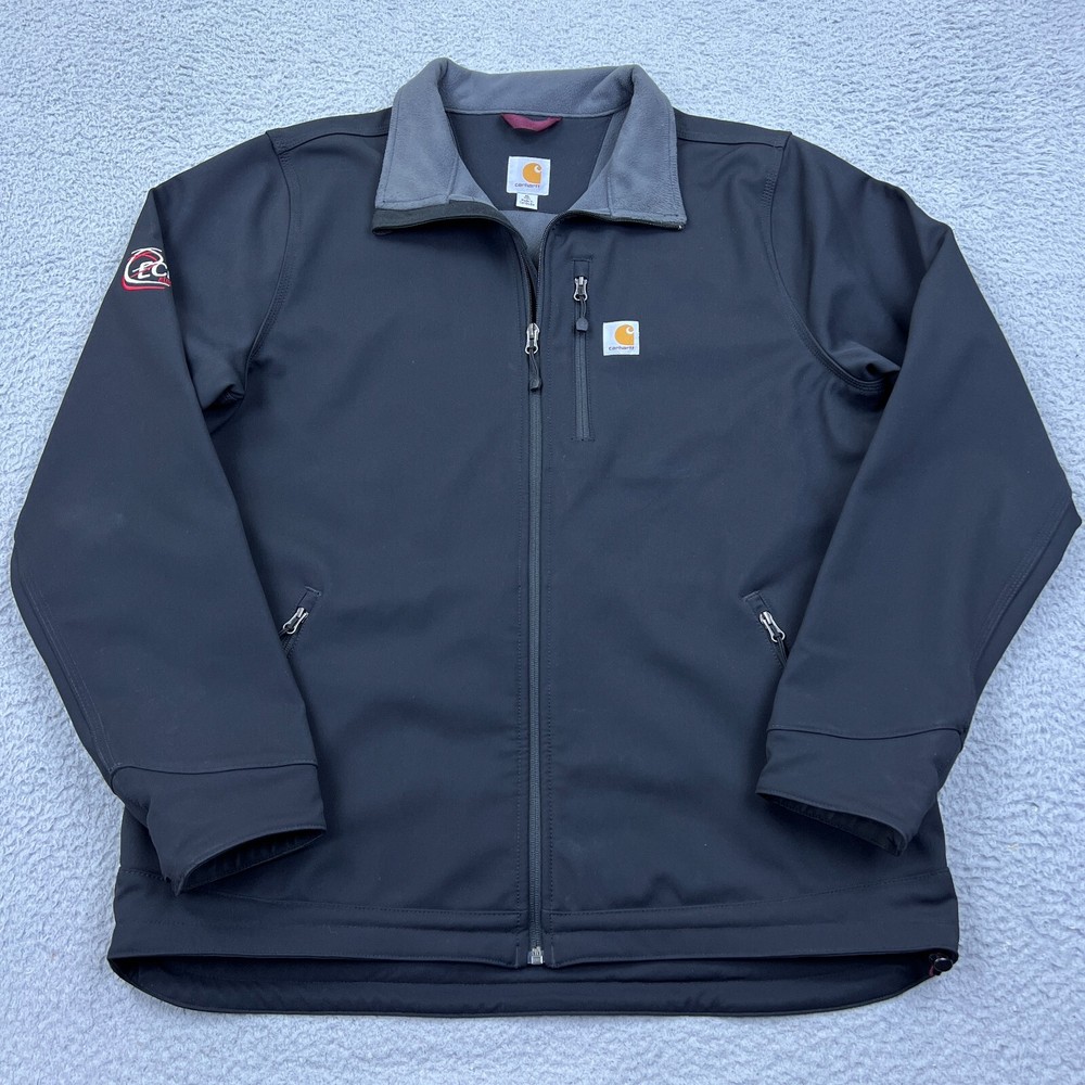 Carhartt Rain Defender Crowley Nylon Jacket XLT Tall Black Zip Coat with Logo 2019