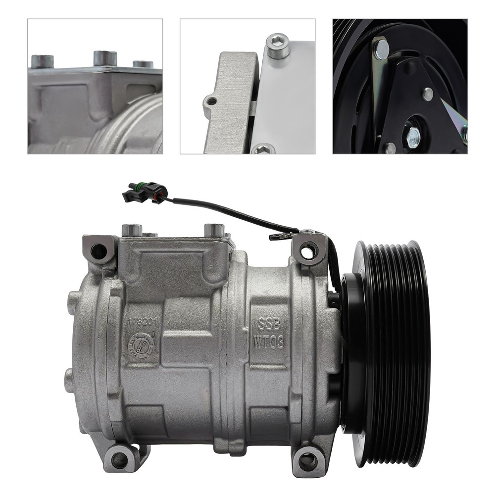 A/C Compressor w/ AC Clutch Kit For John Deere Models RE46609 RE69716 AH169875