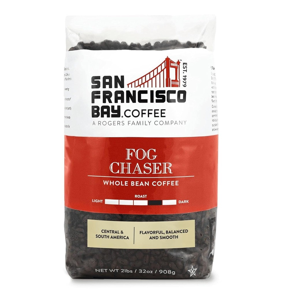 Medium-Dark Roast Whole Bean Coffee - Fog Chaser (2 Lb Bag) Coffee