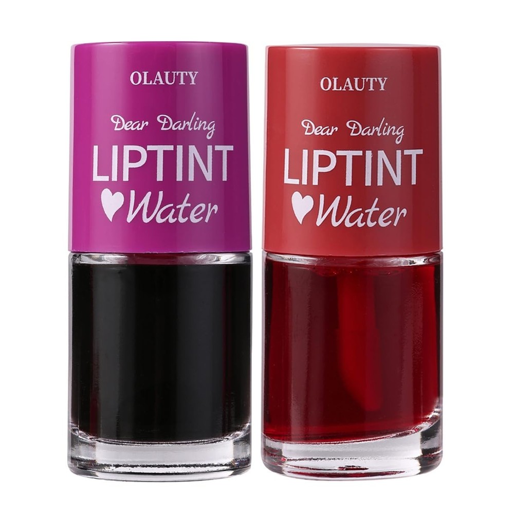 Korean Water Lip Tint - Red Grapefruit & Grape, Natural Moisturizing Stain