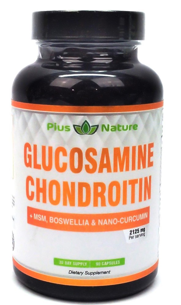 Glucosamine Chondroitin MSM Joint Support Nano Curcumin 90 Caps Clearance Sale-image