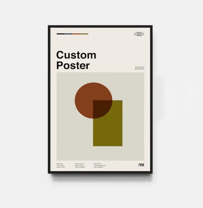 Custom Movie & TV Series Poster Print - Personalized Design