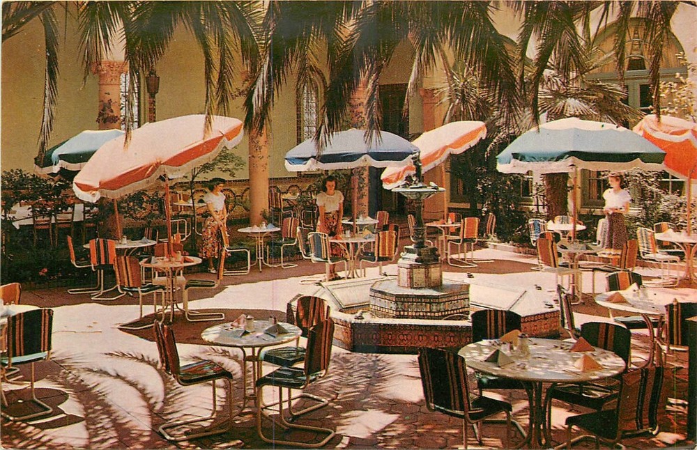 1950s San Jose California Hotel St. Claire occupation people Postcard 25-7448