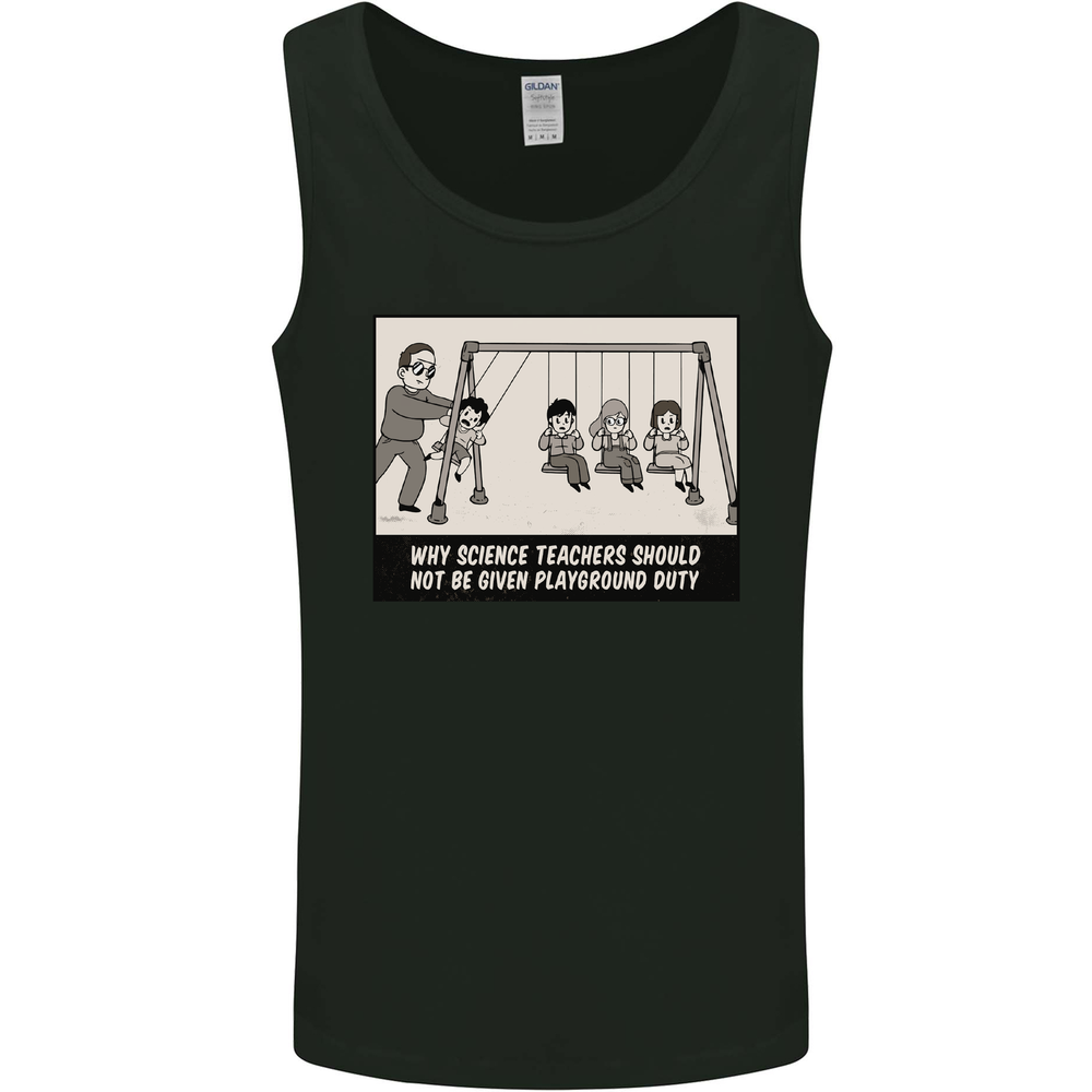 Science Teacher Playground Duty Funny Mens Vest Tank Top