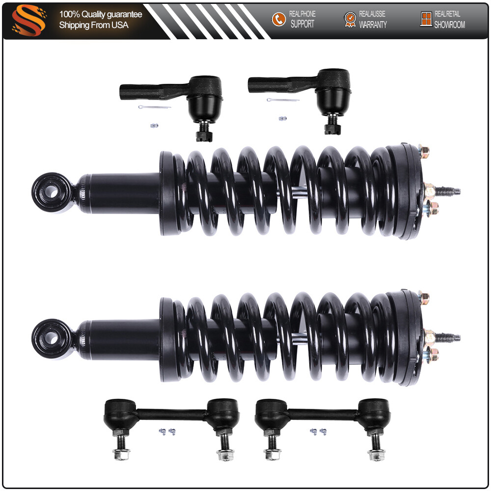 Chevy Colorado Canyon 2WD Front Strut Kit with Springs & Sway Bar Tie Rods