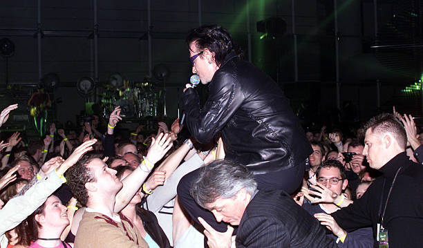 Bono in the crowd at the finale of the Brit Awards at Earls Court- Old Photo 1