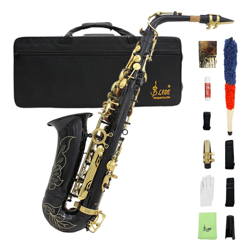 Brass Eb Alto Saxophone Sax Gold With Case Student Beginner & Accessories NEW---