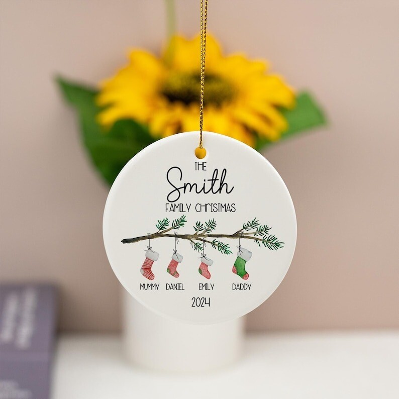 Family Christmas Baubles,Custom Family Ornament,Christmas Ornament,Christmas ...