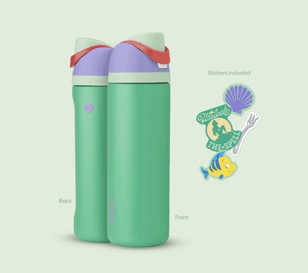 Owala FreeSip Insulated Water Bottle Disney Princess Collection 24 oz ARIEL