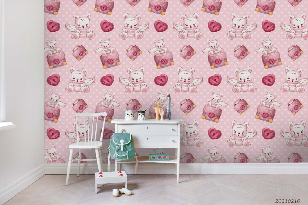 3D Valentine's Day Theme Pattern Wall Murals Wallpaper Murals Wall Sticker