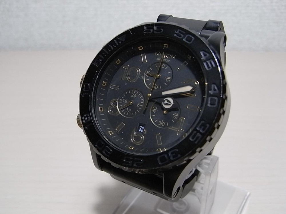 Nixon 42-20 Chrono Black Japan-Made 14K Chronograph Watch Movement Only
