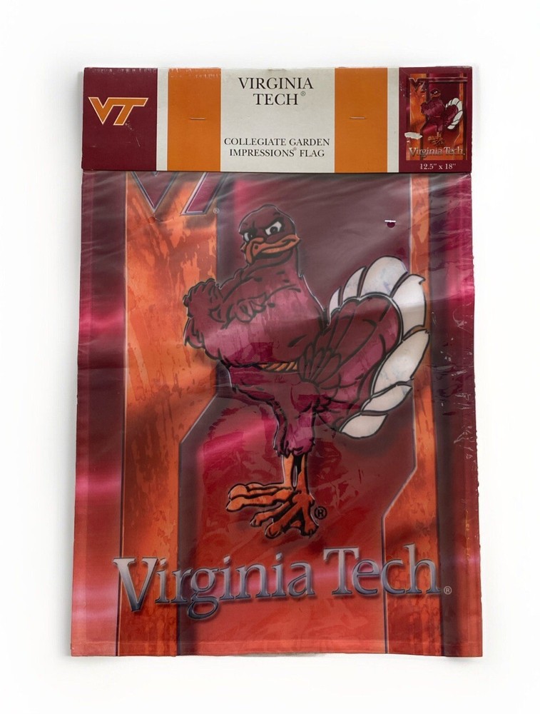 Virginia Tech Hokies Garden Flag NCAA Licensed - Vertical One Side 12.5