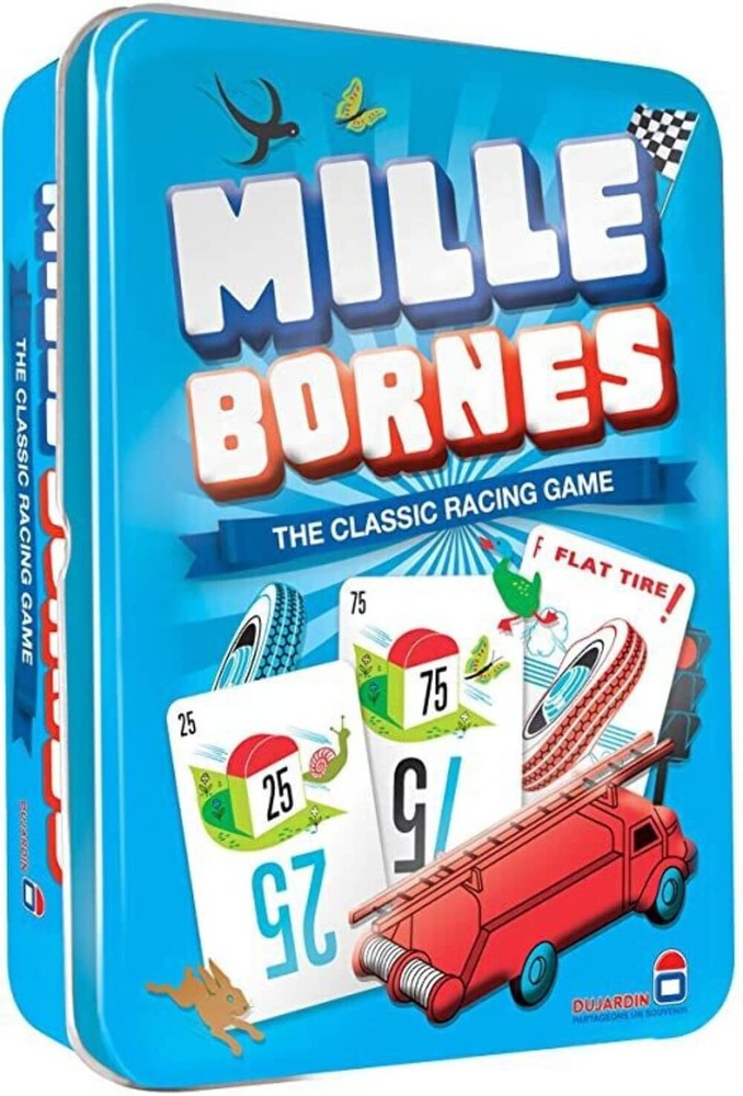 Mille Bornes Classic Racing Card Game for Family Strategy Fun