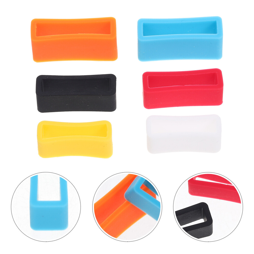 6 Pcs Watch Ring Strap Broken Band Keeper Replacement Attachments
