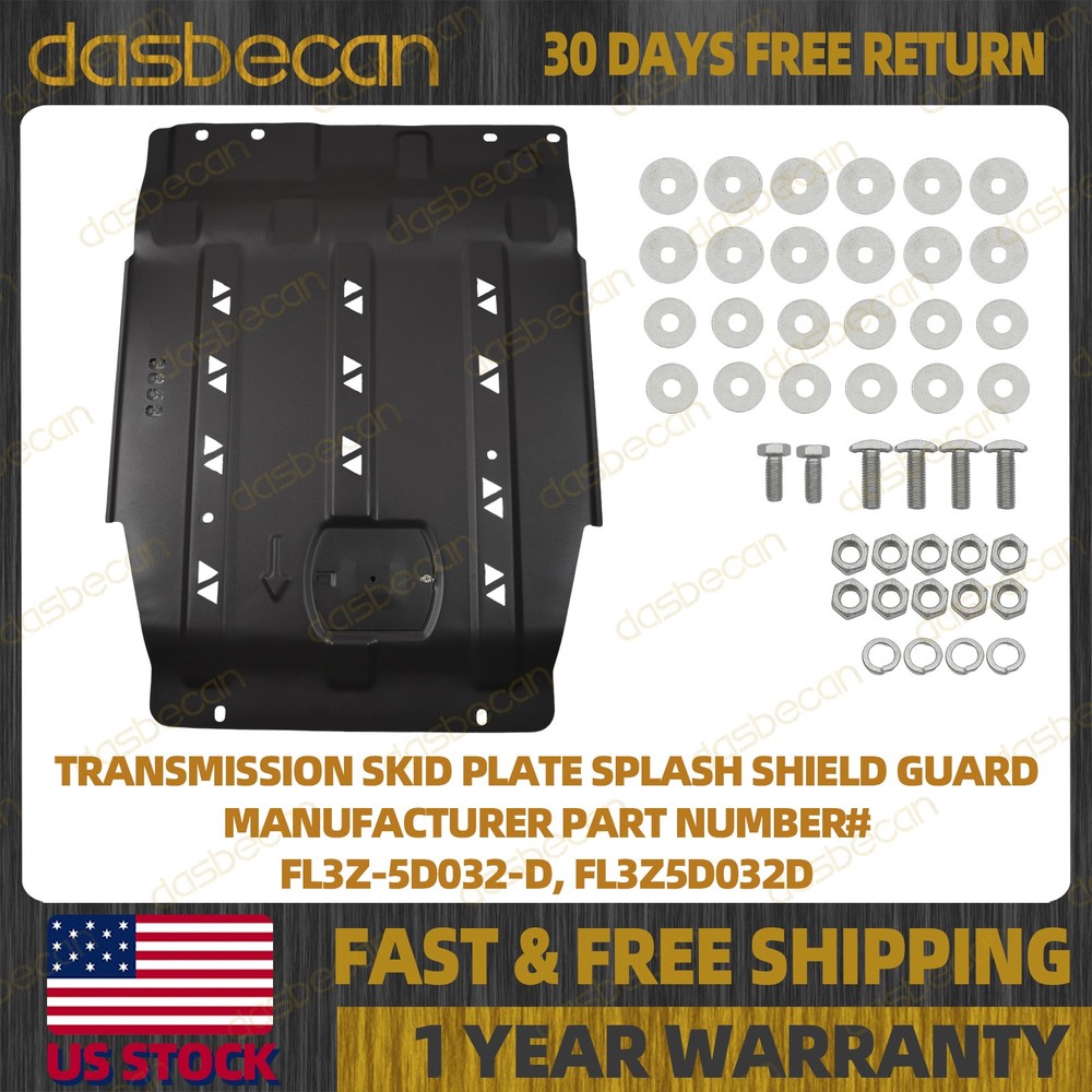 Transmission Skid Plate Gearbox Splash Shield Guard For Ford F-150 2015-2022