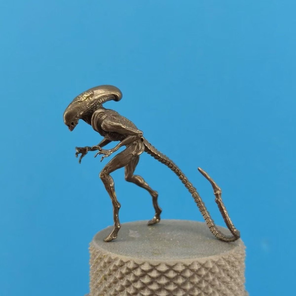 Brass monster warrior battle figurine decorative model