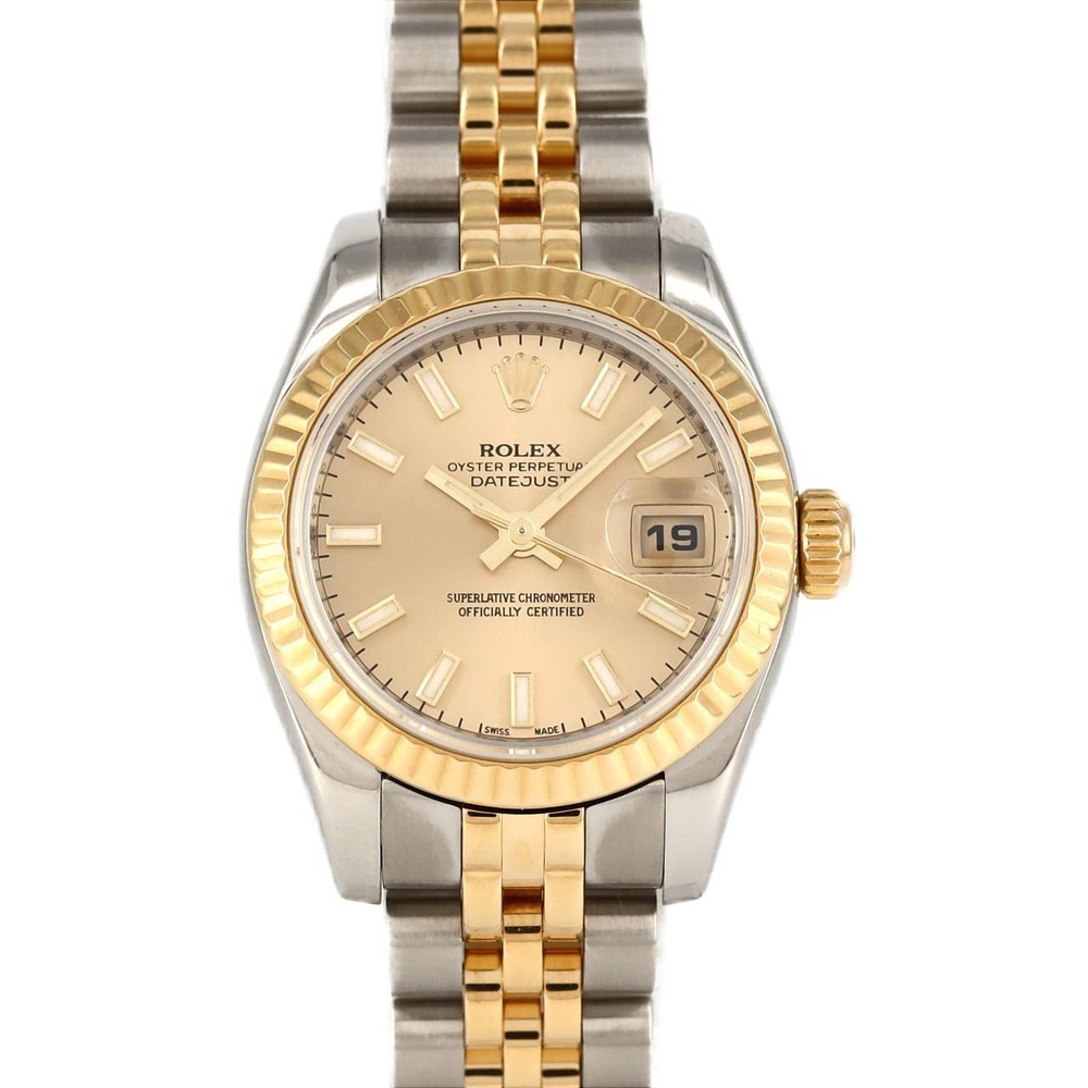 Authentic Rolex Datejust 179173 SSxYG Automatic Z Serial Watch