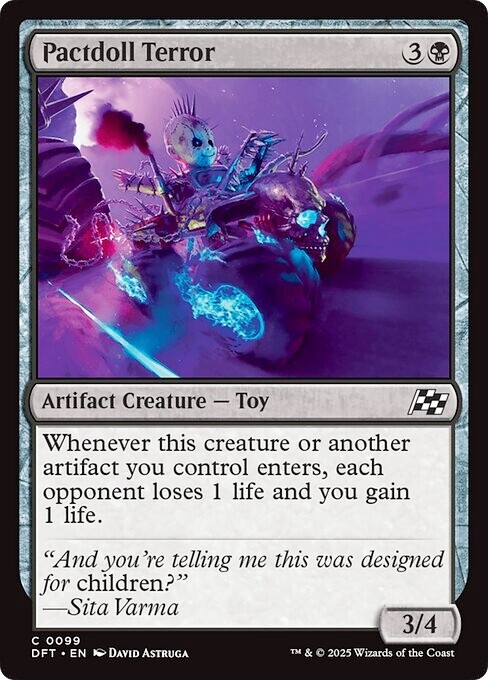 PRESALE-- PACTDOLL TERROR x4 mtg NM-M Aetherdrift 4 Common-image