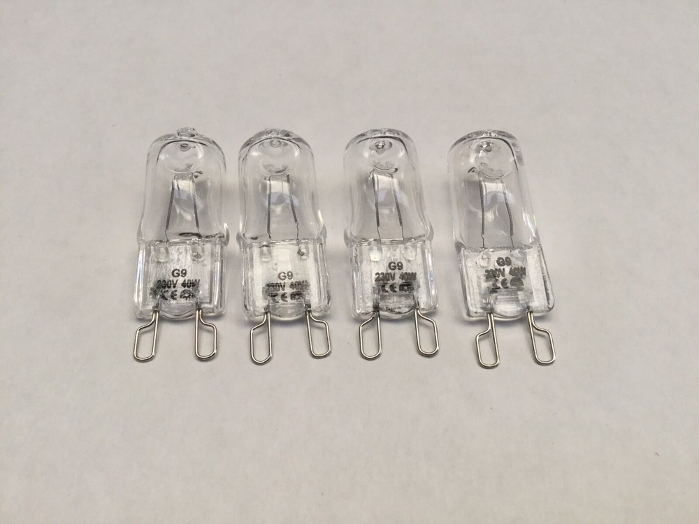 4 x AEG Pro Combi Steam Oven Halogen Lamp Light Bulb Globe KS8404001M KS8454801M