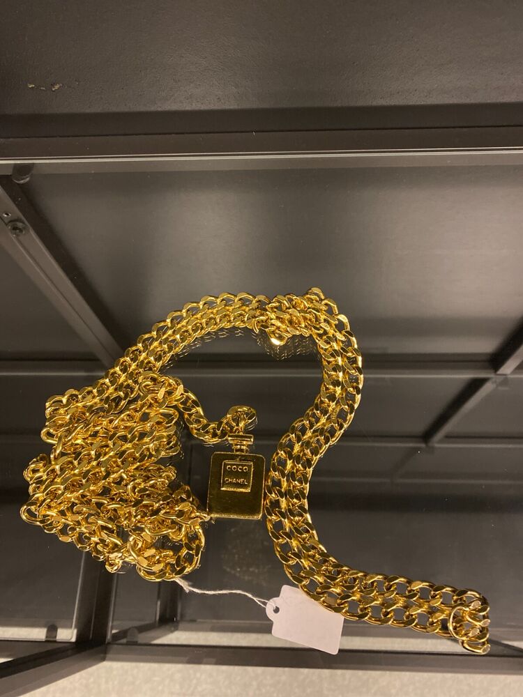 Chanel Perfume Bottle Triple Chain Belt 80cm - 29/1