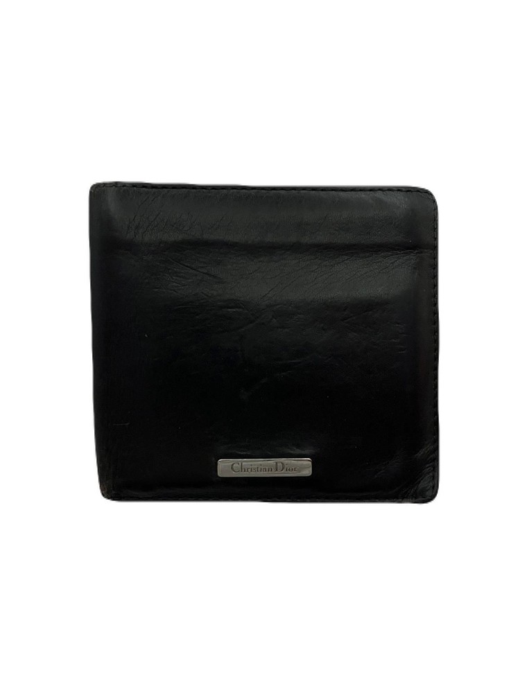 Dior Black Leather Wallet Pre-Owned Model E0319-35