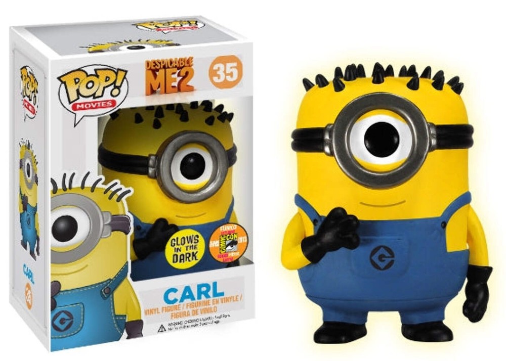 Funko POP! Movies: Despicable Me 2 - Carl (GiTD)(2013 SDCC/1008 PCS)(Damaged Box