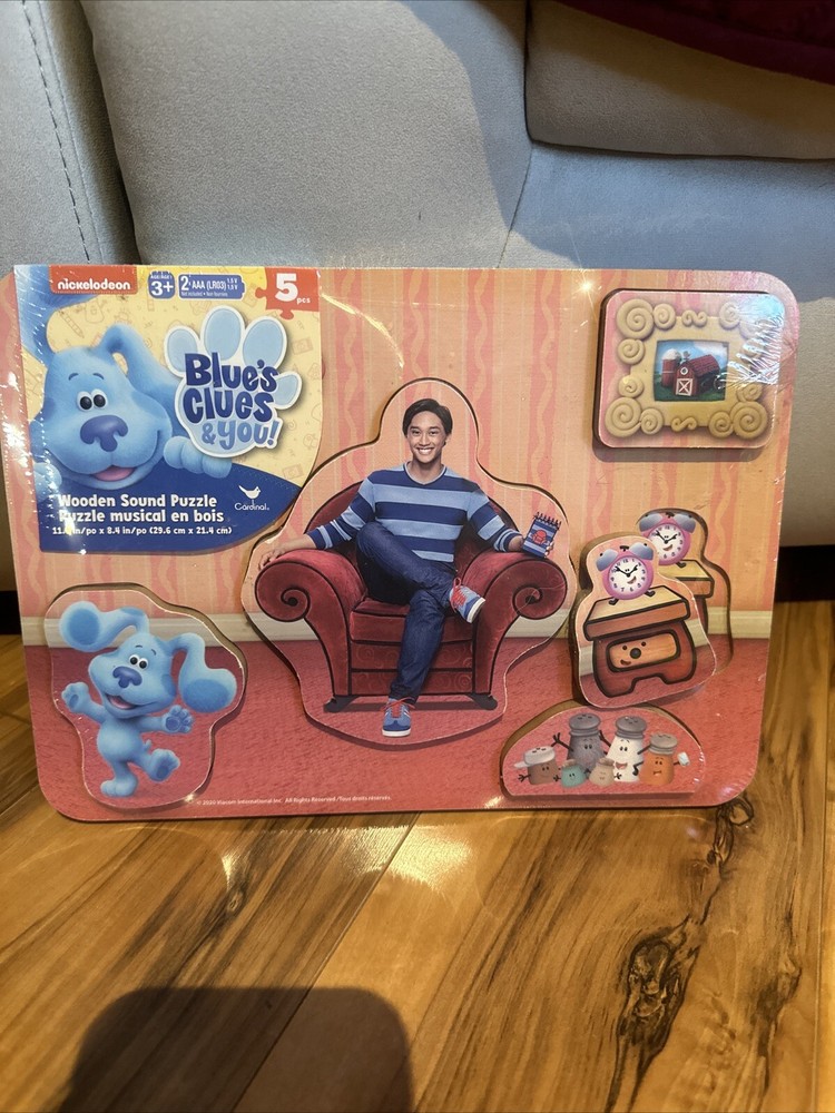 Blue's Clues Chunky Wood Sound Puzzle, for Families and Kids Ages 3 and up