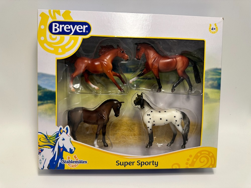 Breyer Stablemates Super Sporty 4 Horse Set 1:32 Scale #6021 NEW 2015