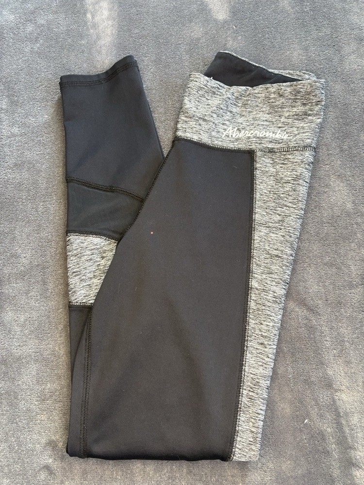 Abercrombie Kids Leggings Black And Charcoal Size 11/12