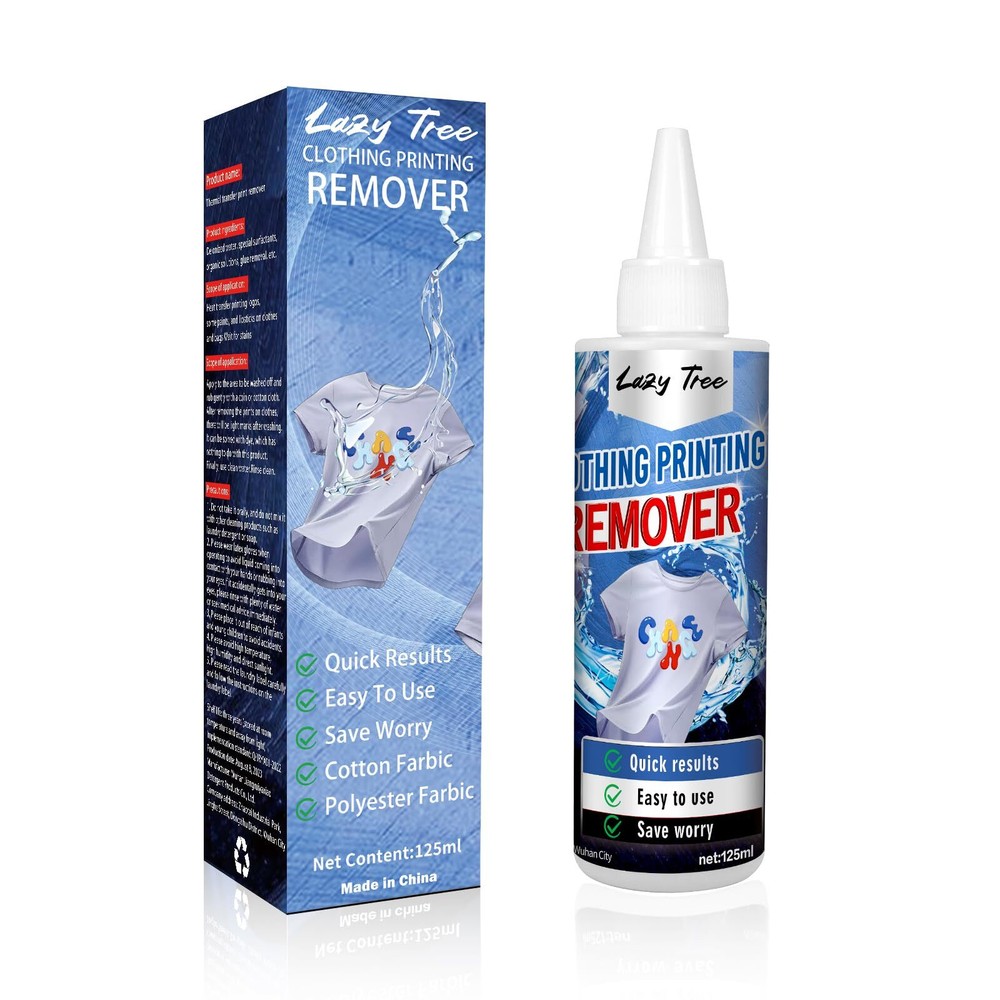Heat Transfer Vinyl Remover for Fabrics [2024 Updated] Rapid Remover, Vinyl L...
