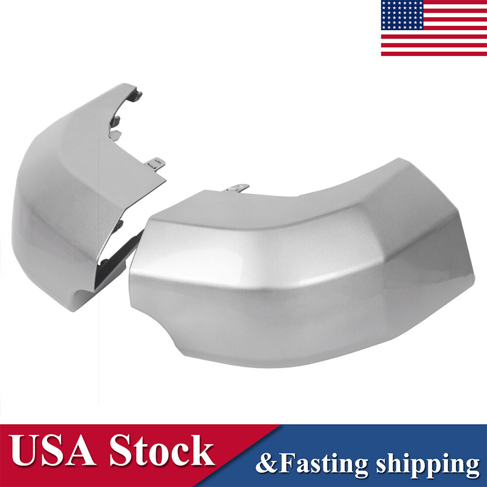 For Toyota FJ Cruiser 2008-14 Pair Rear Corner Bumper End Cap Pad LH & RH Silver