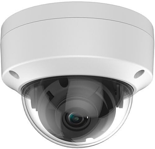 Hikvision/ Uniview Compatible IP 4MP Camera POE H.265 Vandal Dome W/Audio 2.8mm