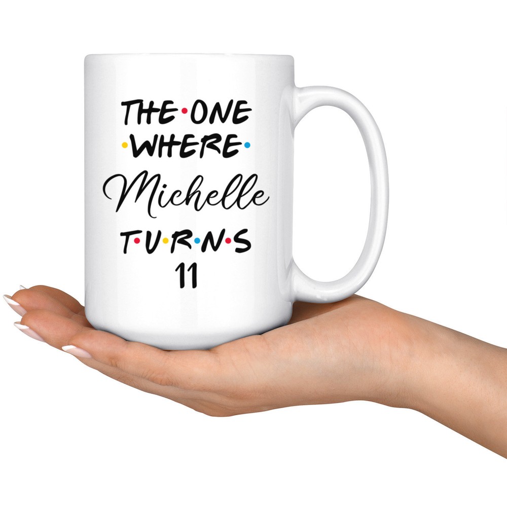 Personalized 11th Birthday Mug Happy 11th Kid's Birthday Party 11th Birthday