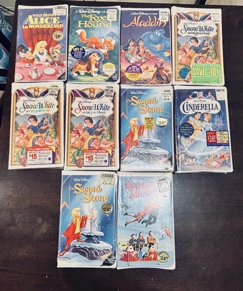 Walt Disney Collection VHS Tapes Movies -  New- Lot Of 21 read the description