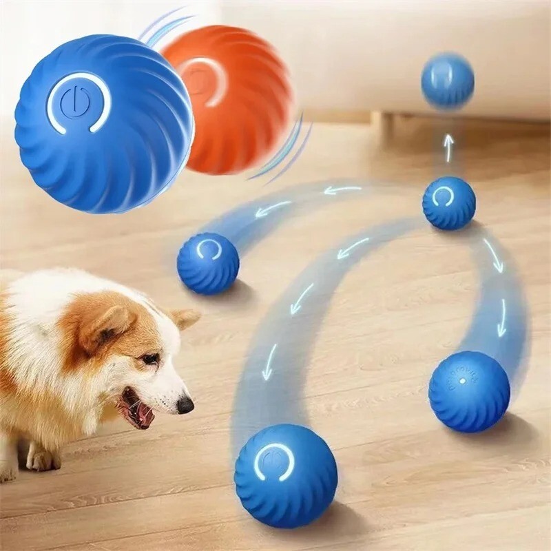 USB Automatic Moving Electronic Interactive Smart Dog Ball Toy for Puppy Gift