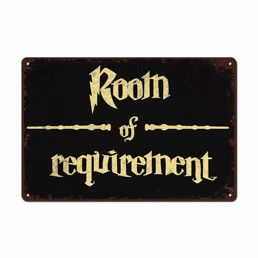 Room of Requirement Home Signs Gothic Decor for Bedroom Vintage Halloween Dec...