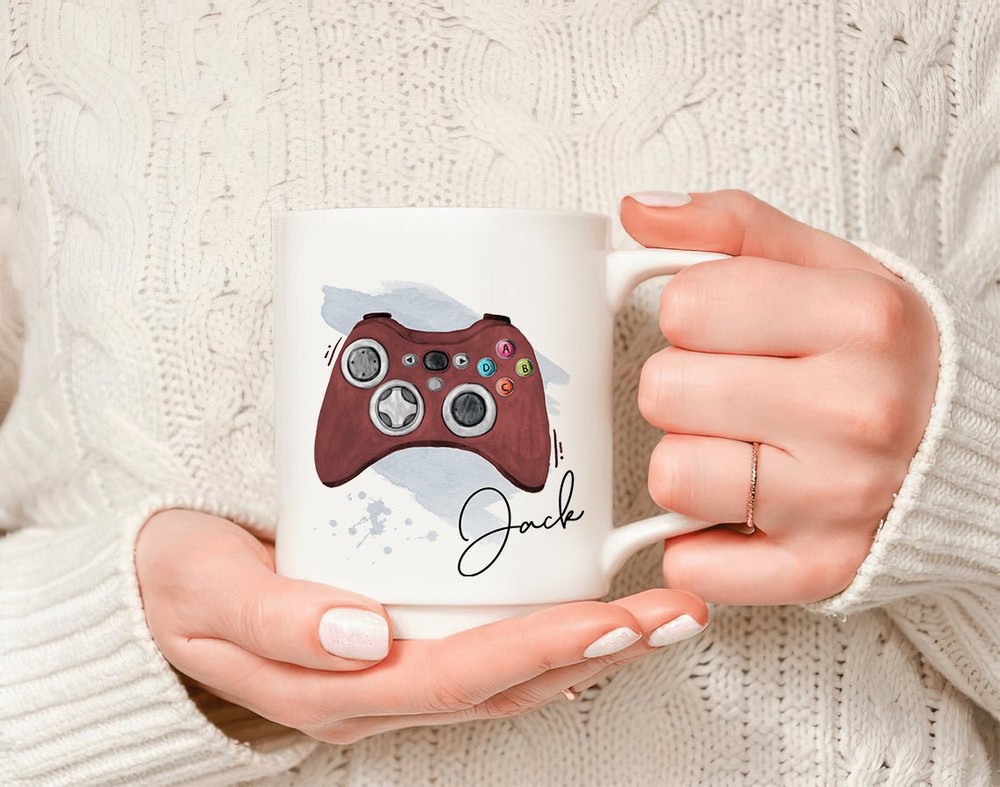 Personalised Gamer Mug Gaming Gift Eat Sleep Game Repeat Gift For Him Ultimate