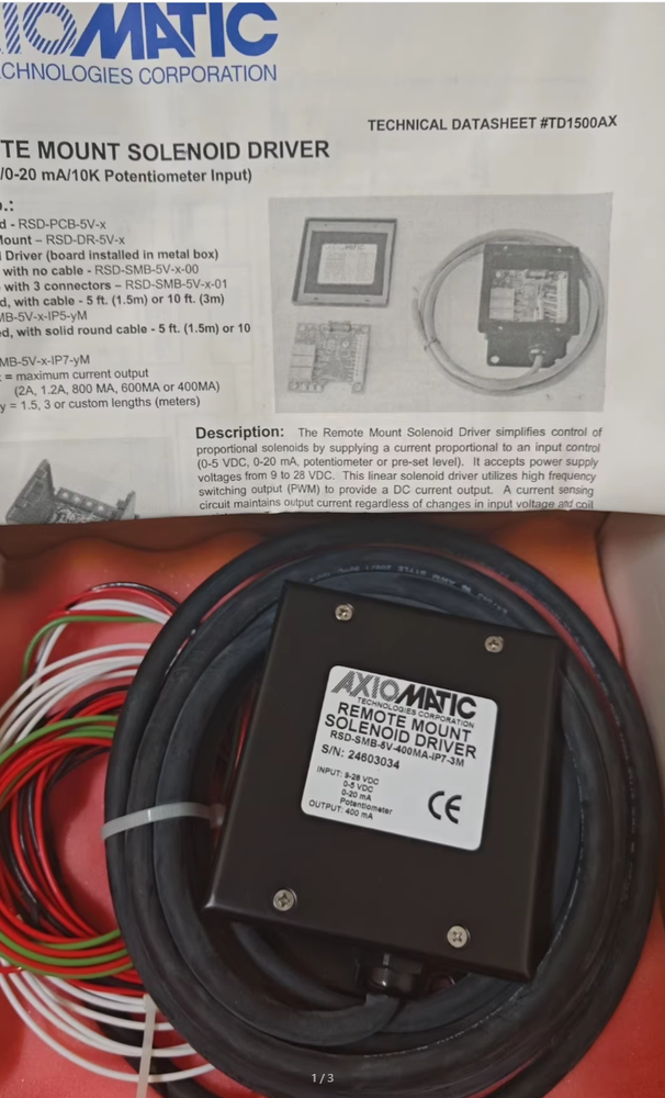 1PC RSD-SMB-5V-400MA-IP7-3M Electromagnetic valve amplifier new