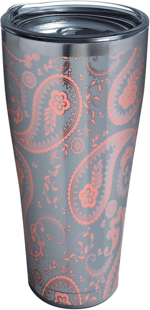 Stylish Paisley Triple-Walled Insulated Tumbler for Hot and Cold Drinks On-the-Go