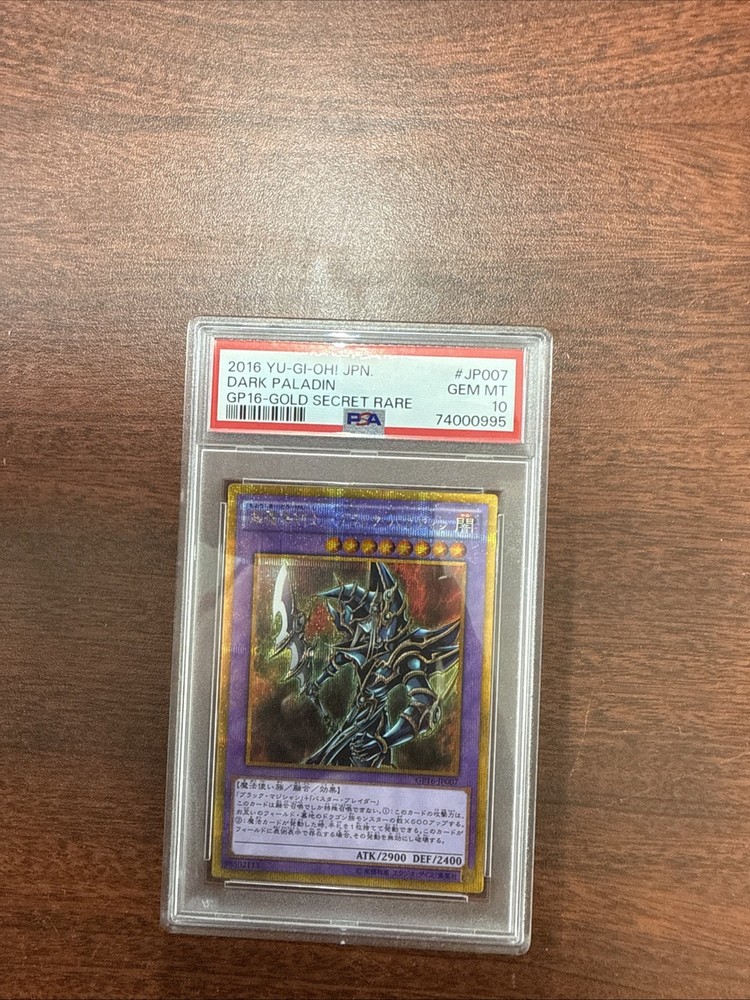 PSA 10 Gem Mint Dark Paladin GP16-JP007 Gold Secret Rare 2016 Japan Graded Card