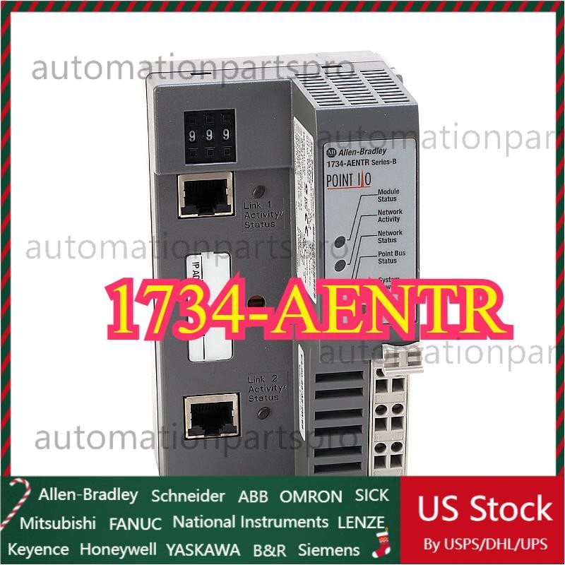 Brand New Allen-Bradley 1734-AENTR 2-Port EtherNet/IP I/O Adapter 24V DC