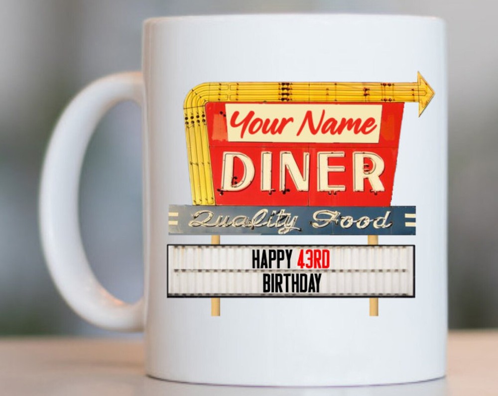 43rd Birthday Gift For Women And Men 43rd Birthday Mug 43 Year Old Birthday